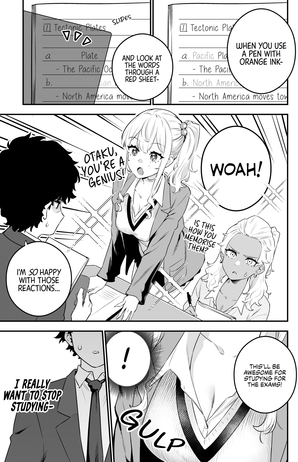 Temptation of Shiro Gal & Kuro Gal Chapter 17 page 1 - Chapter 17: Studying
