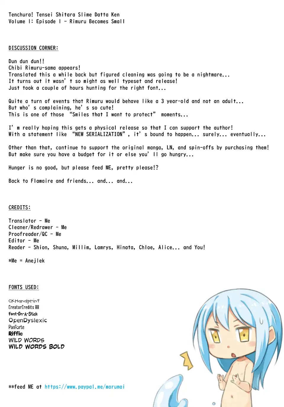 Tenchura! Tensei Shitara Slime Datta Ken Chapter 1 page 18 - Chapter 1: Rimuru Becomes Small