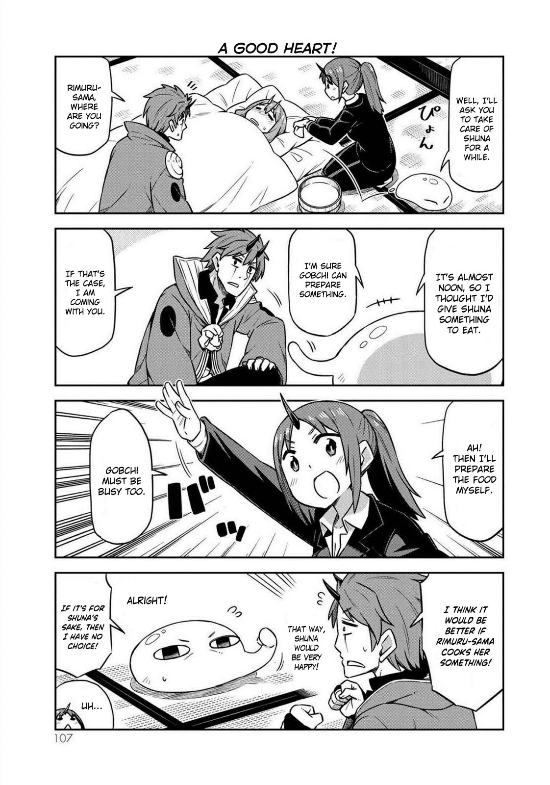 Tenchura! Tensei Shitara Slime Datta Ken Chapter 14 page 5 - Chapter 14: Get well soon!