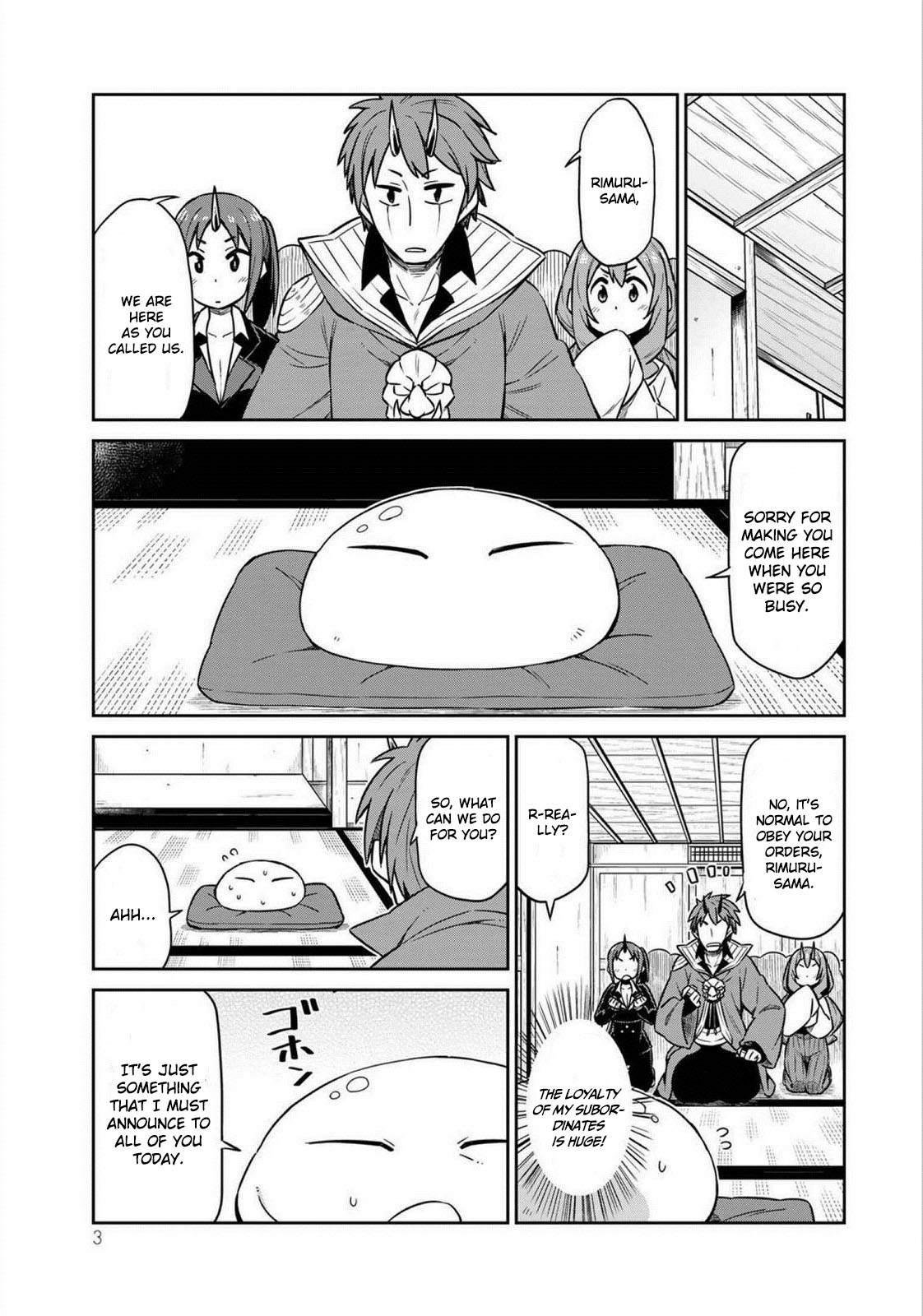 Tenchura! Tensei Shitara Slime Datta Ken Chapter 15 page 1 - Chapter 15: I can sleep alone!