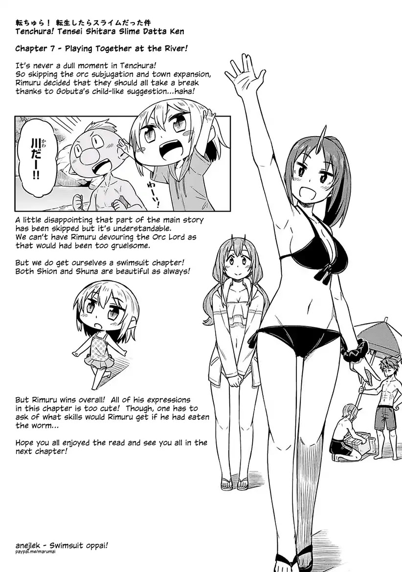 Tenchura! Tensei Shitara Slime Datta Ken Chapter 7 page 18 - Chapter 7: Playing Together at the River!