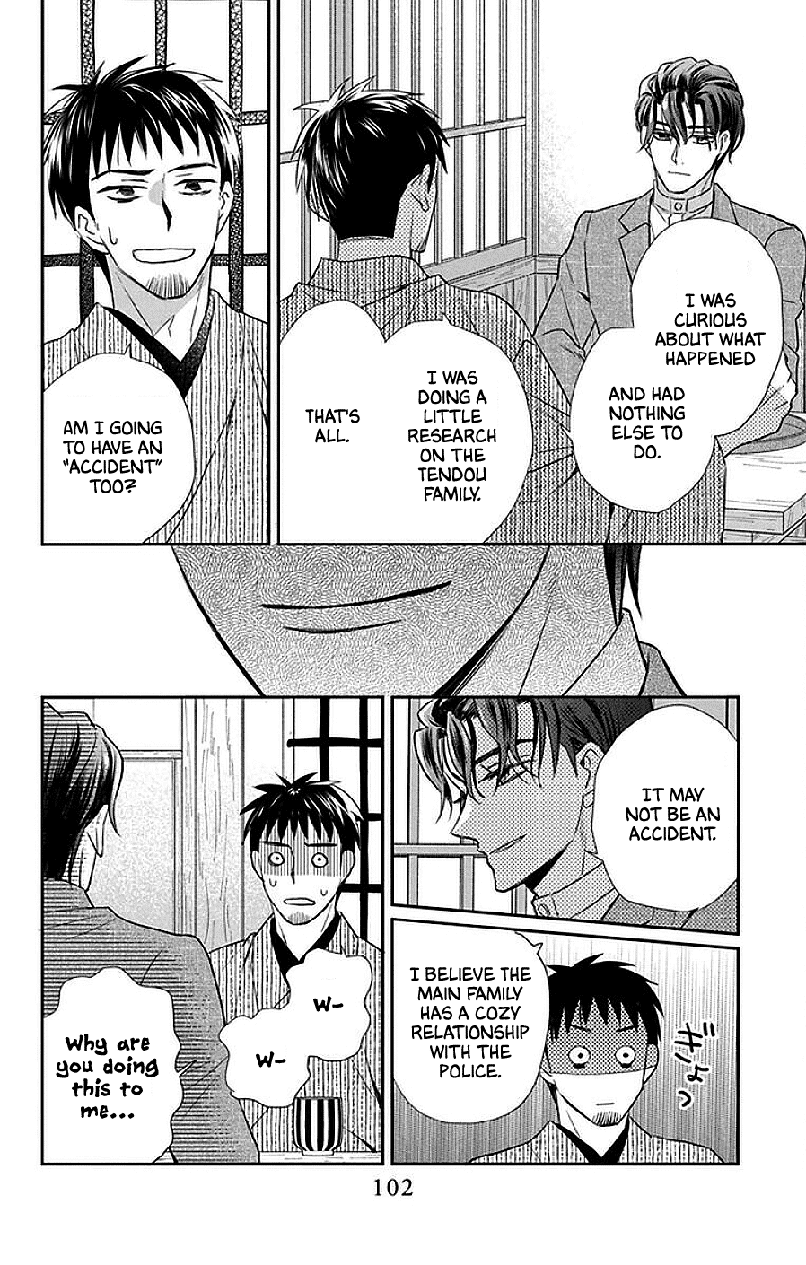 Tendou-ke Monogatari Chapter 45 page 6 - Chapter 45: In a Western-style Room at Twilight