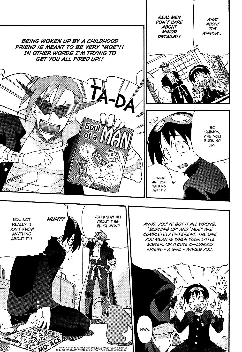 Tengen Toppa Gurren Lagann - Guren Gakuenhen Chapter 1 page 7 - Chapter 1: Episode 1 - Everyone Get Together At School