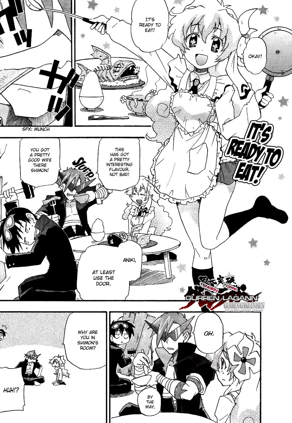 Tengen Toppa Gurren Lagann - Guren Gakuenhen Chapter 3 page 2 - Chapter 3: Episode 3 - Just Who Do You Think I Am!