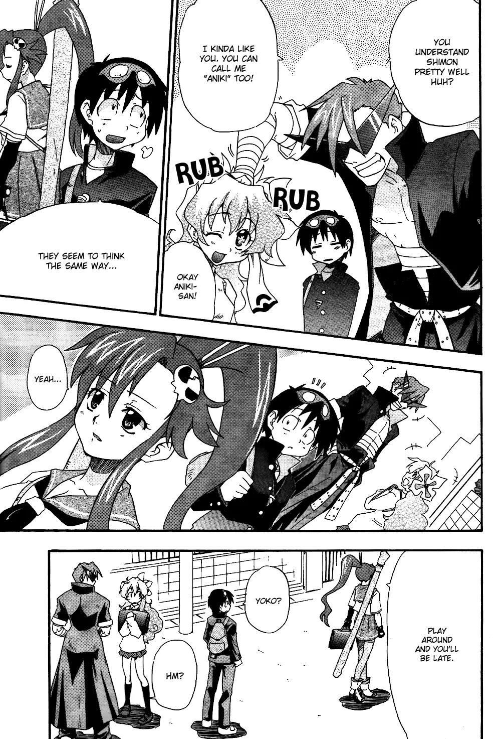Tengen Toppa Gurren Lagann - Guren Gakuenhen Chapter 3 page 6 - Chapter 3: Episode 3 - Just Who Do You Think I Am!