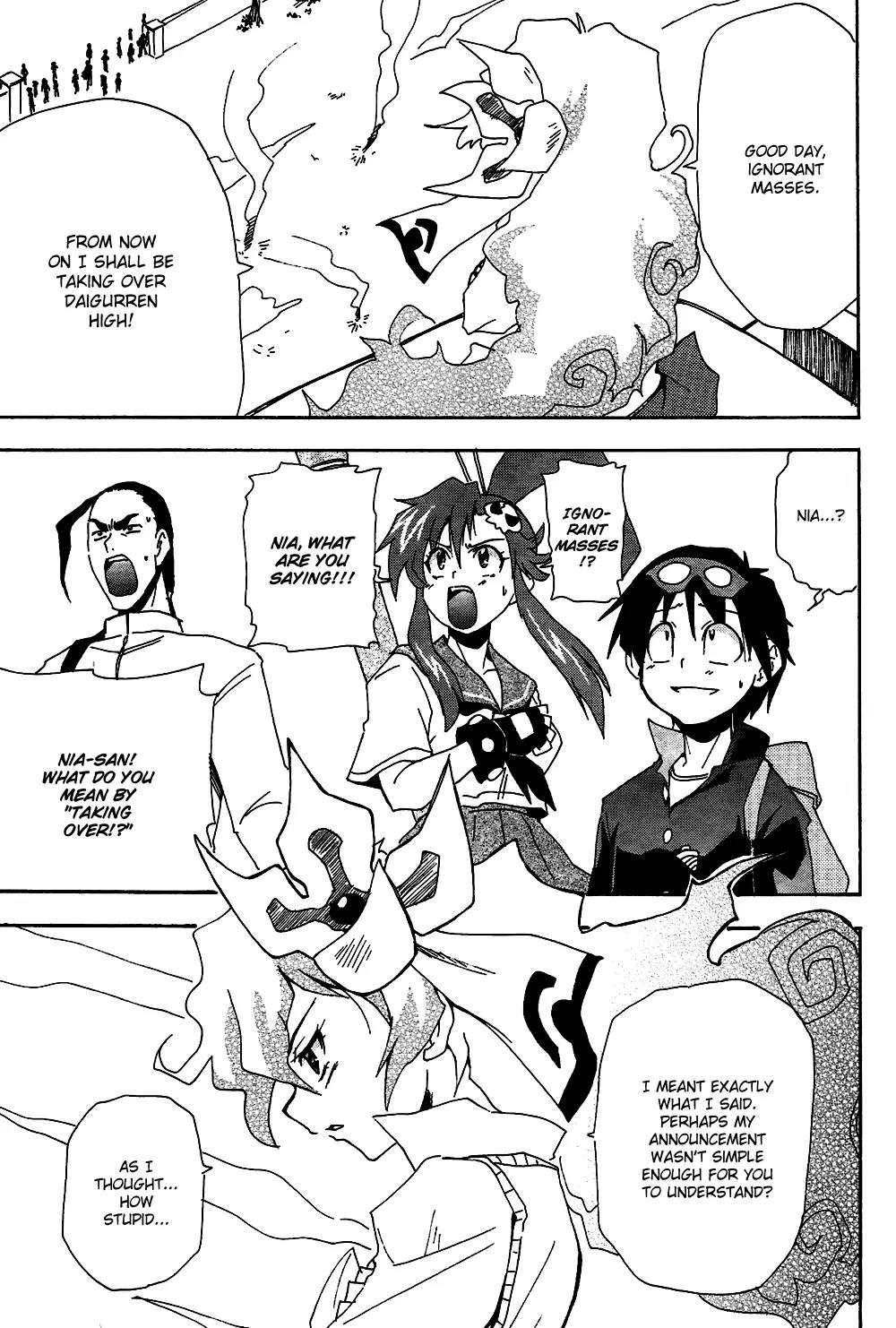 Tengen Toppa Gurren Lagann - Guren Gakuenhen Chapter 5 page 14 - Chapter 5: Episode 5 - Good Day, Ignorant Masses