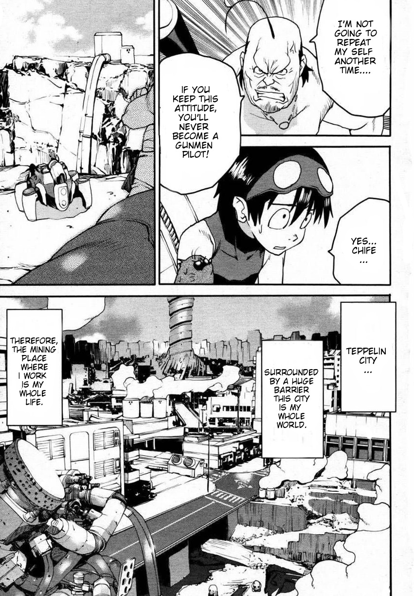 Tengen Toppa Gurren Lagann - Rasen Shounentan Chapter 1 page 5 - Chapter 1: The Encounter