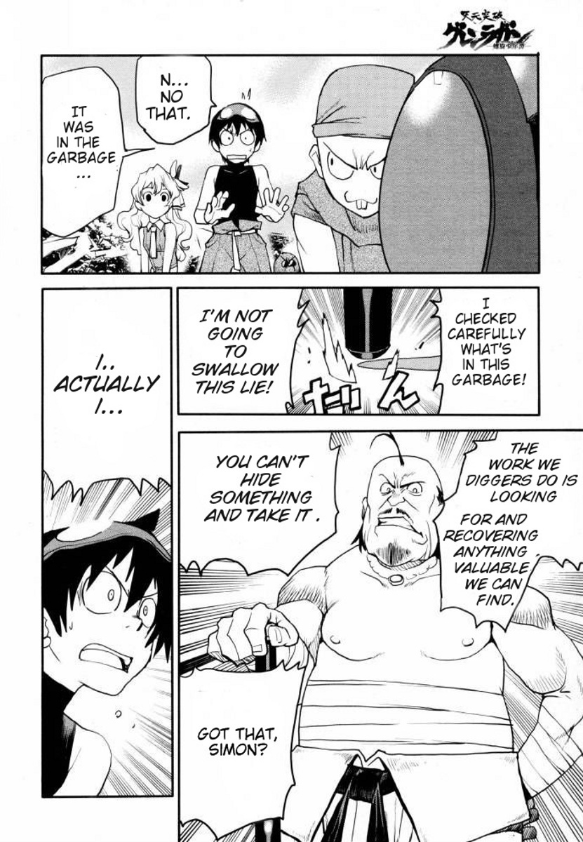 Tengen Toppa Gurren Lagann - Rasen Shounentan Chapter 2 page 6 - Chapter 2: Activation