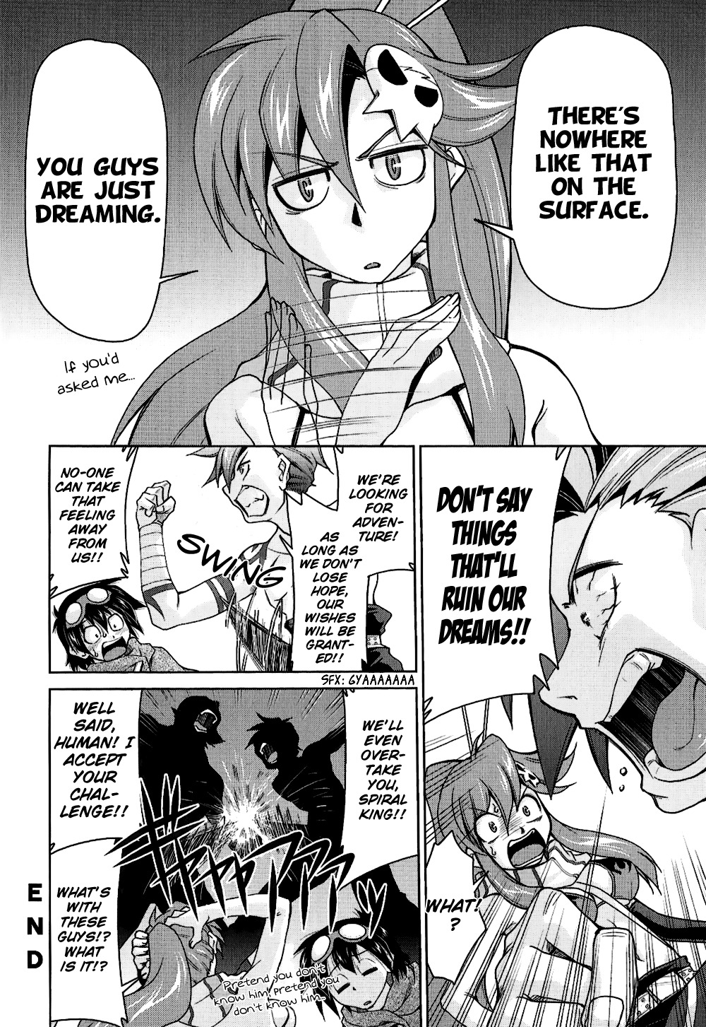 Tengen Toppa Gurren Lagann: Yoko no Obeso-hen Chapter 12 page 8 - Chapter 12: To Autumn, To Leaves, To Fields!!