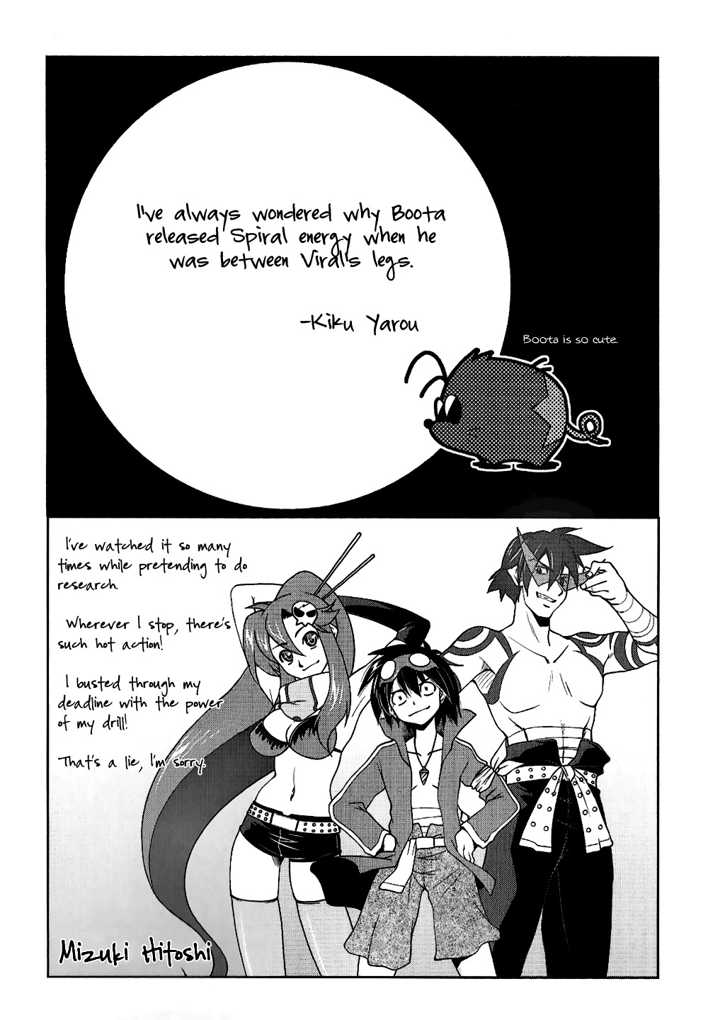 Tengen Toppa Gurren Lagann: Yoko no Obeso-hen Chapter 12 page 9 - Chapter 12: To Autumn, To Leaves, To Fields!!