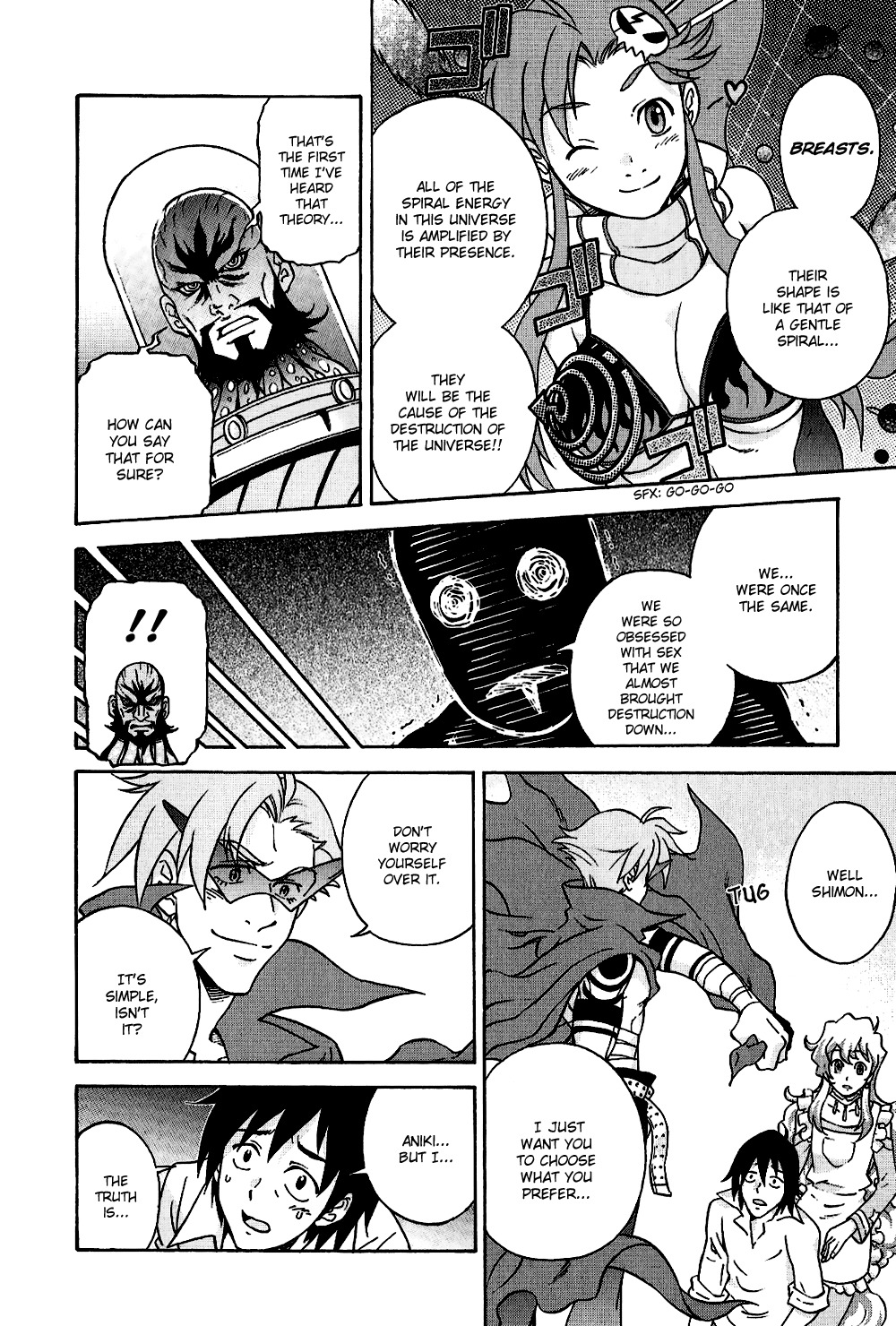 Tengen Toppa Gurren Lagann: Yoko no Obeso-hen Chapter 2 page 6 - Chapter 2: Breast Spiral