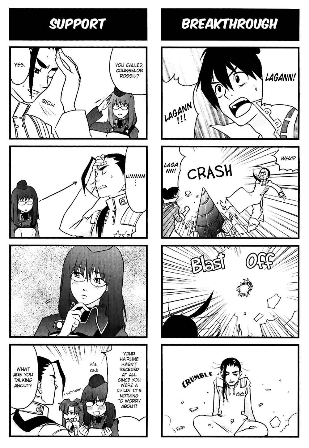 Tengen Toppa Gurren Lagann: Yoko no Obeso-hen Chapter 4 page 4 - Chapter 4: Rossiu the Bad Guy