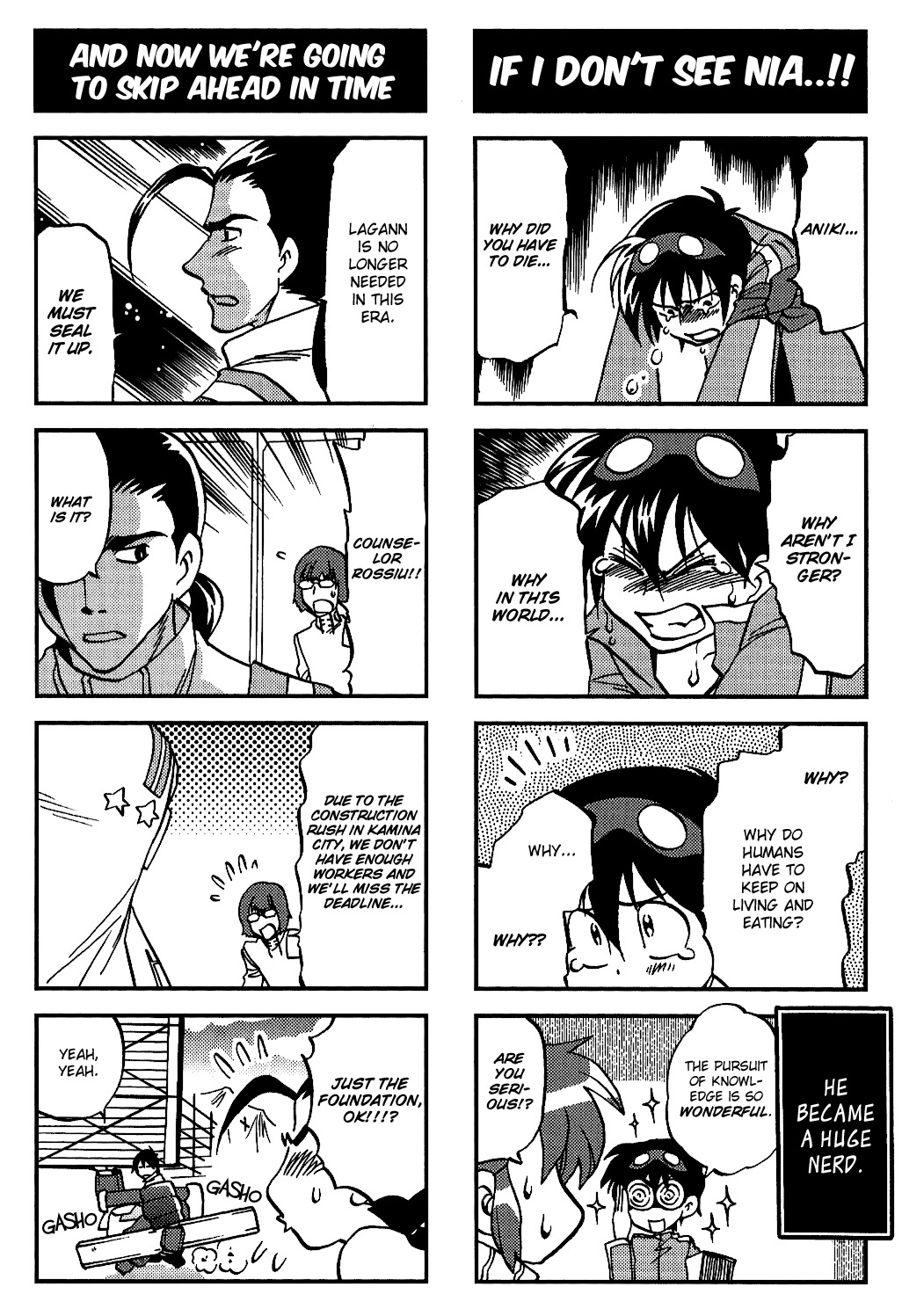 Tengen Toppa Gurren Lagann: Yoko no Obeso-hen Chapter 5 page 8 - Chapter 5: Adolescent Days