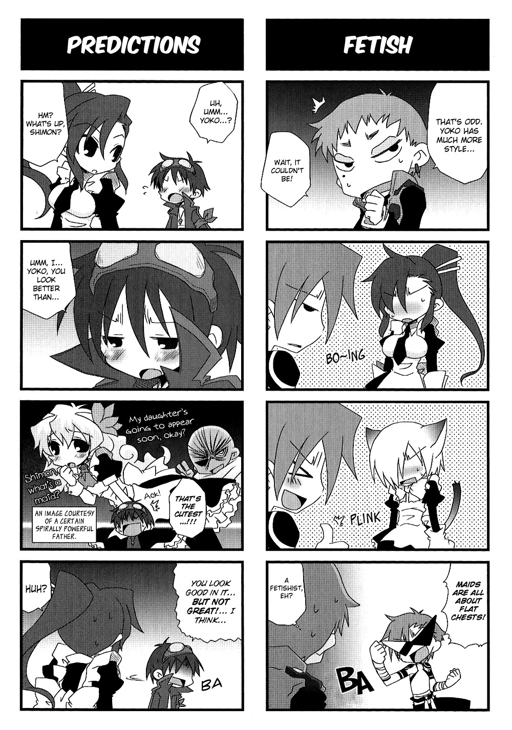Tengen Toppa Gurren Lagann: Yoko no Obeso-hen Chapter 8 page 5 - Chapter 8: If you put Cat Ears on it, does that make it Moe?