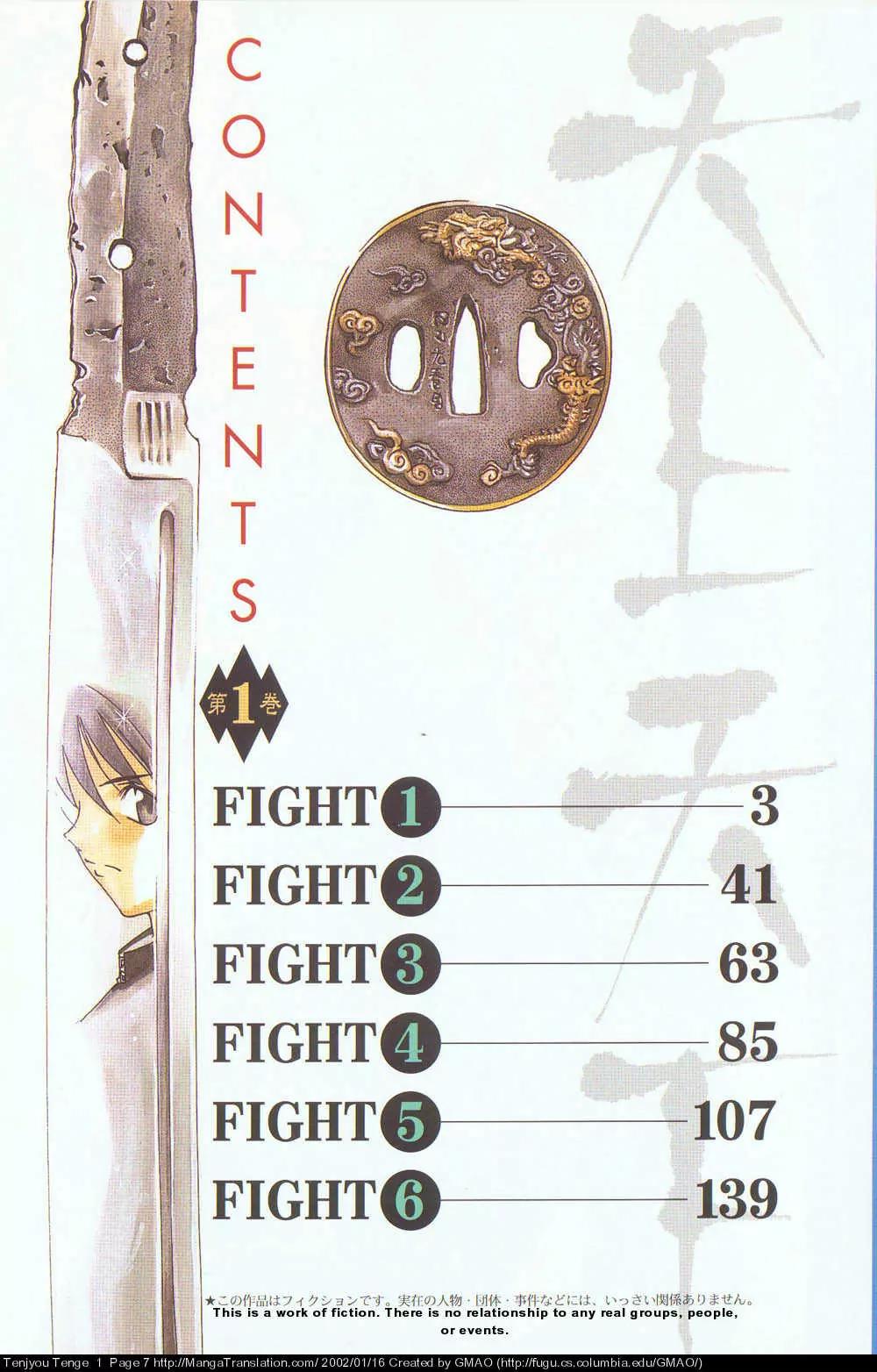 Tenjou Tenge Chapter 1 page 7 - Chapter 1: FIGHT:1