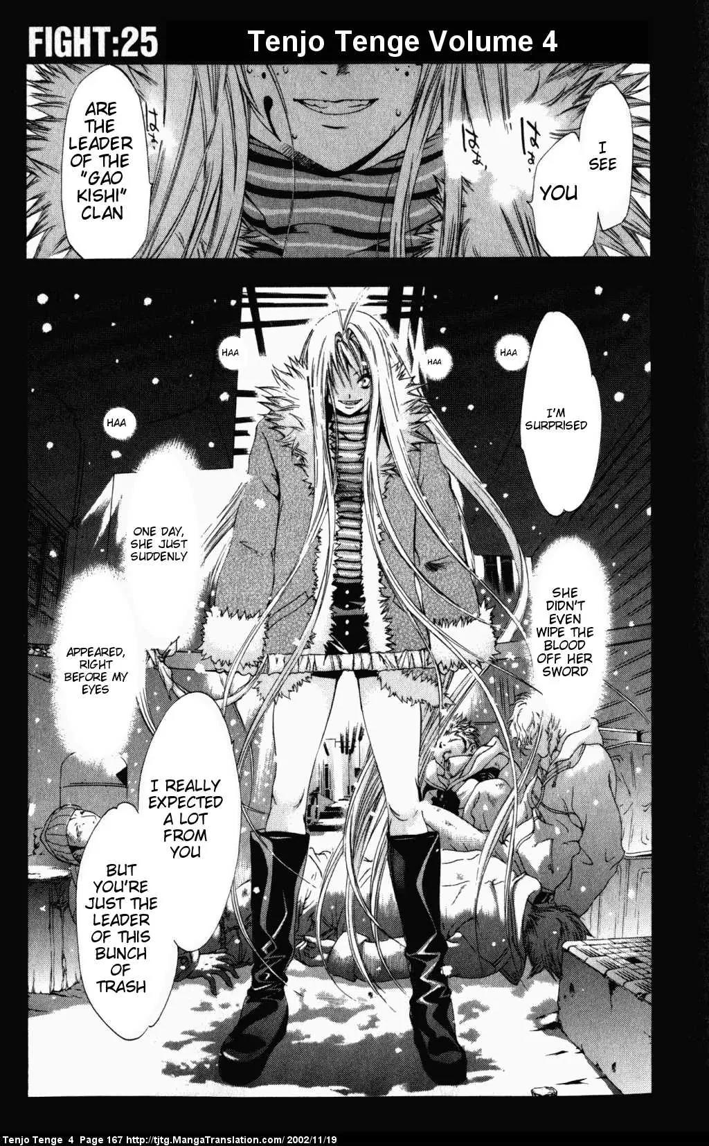 Tenjou Tenge Chapter 25 page 1 - Chapter 25: FIGHT:25