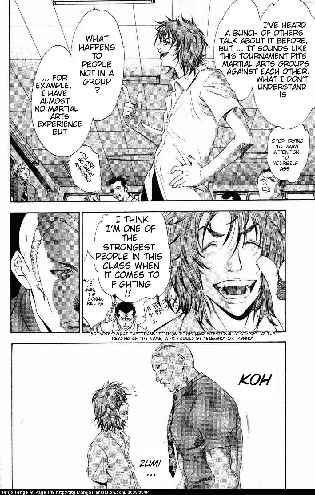 Tenjou Tenge Chapter 38 page 11 - Chapter 38: FIGHT:38