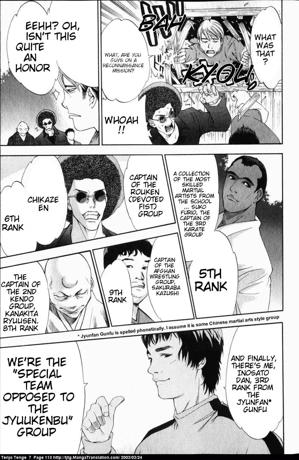 Tenjou Tenge Chapter 43 page 7 - Chapter 43: FIGHT:43