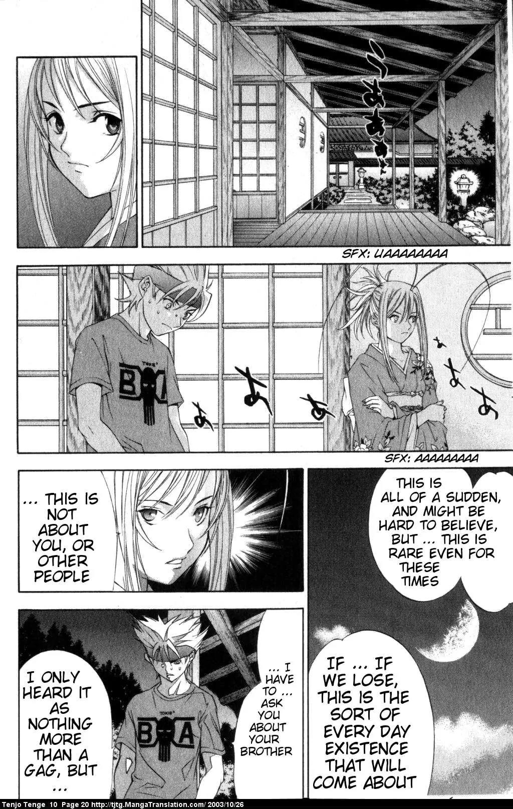 Tenjou Tenge Chapter 58 page 20 - Chapter 58: FIGHT:58