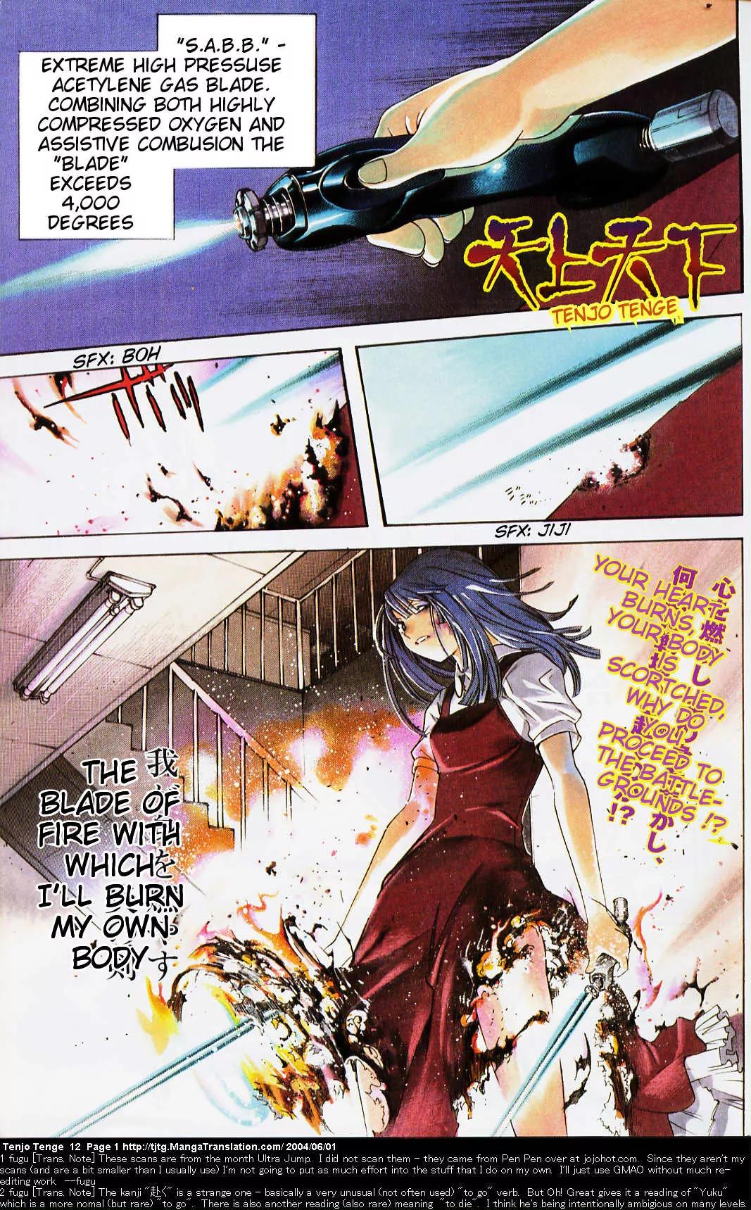 Tenjou Tenge Chapter 70 page 1 - Chapter 70: FIGHT:70