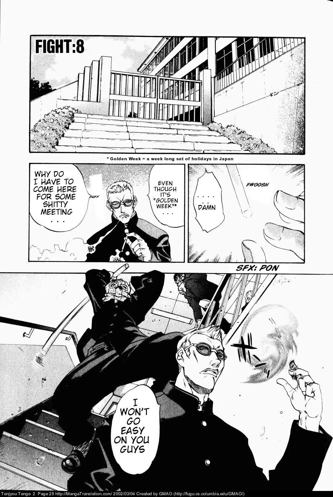 Tenjou Tenge Chapter 8 page 1 - Chapter 8: FIGHT:8