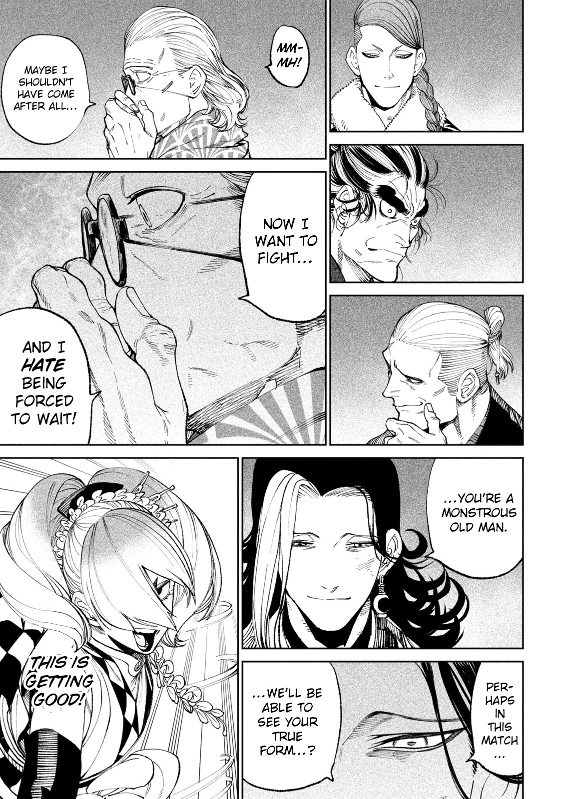 Tenkaichi - Nihon Saikyou Bugeisha Ketteisen Chapter 17 page 28 - Chapter 17: The Sword Saint vs The Living God of Might