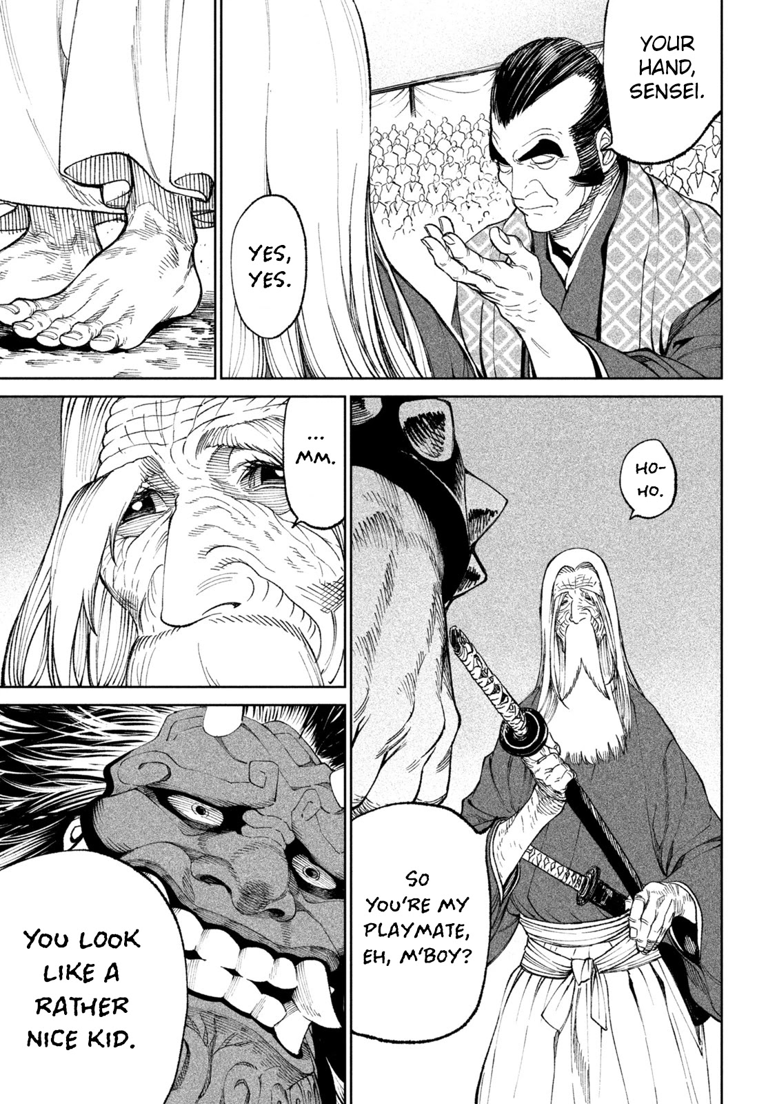 Tenkaichi - Nihon Saikyou Bugeisha Ketteisen Chapter 17 page 36 - Chapter 17: The Sword Saint vs The Living God of Might