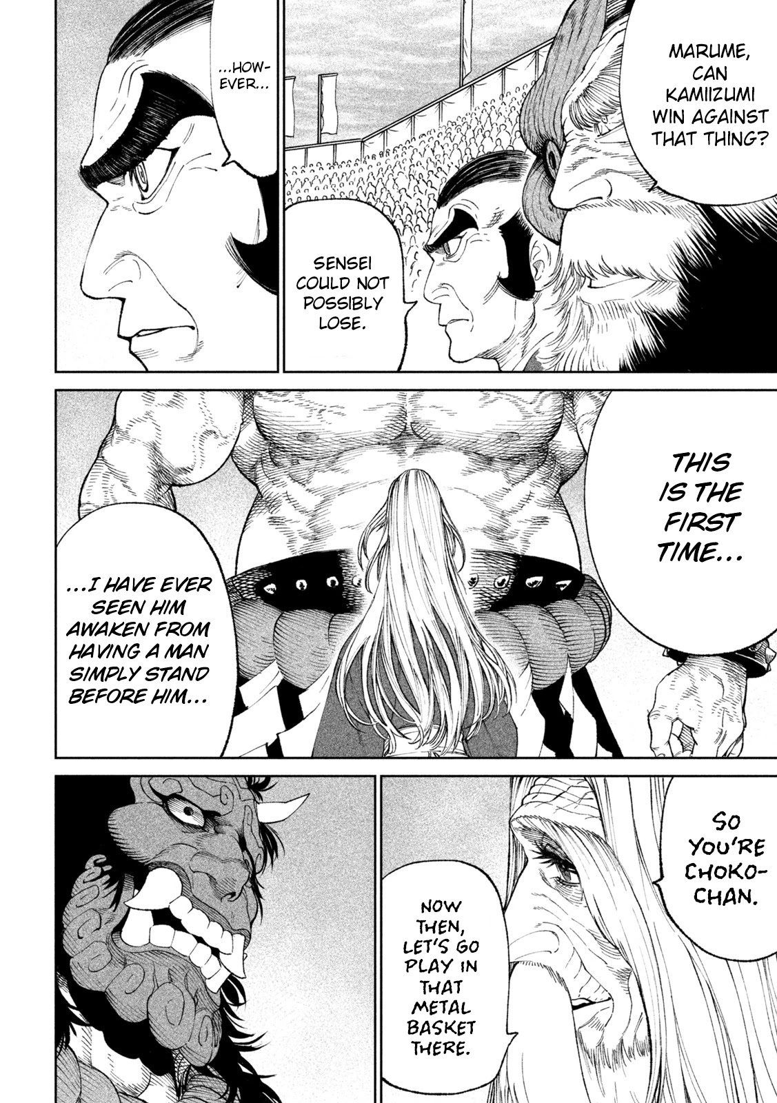 Tenkaichi - Nihon Saikyou Bugeisha Ketteisen Chapter 17 page 38 - Chapter 17: The Sword Saint vs The Living God of Might