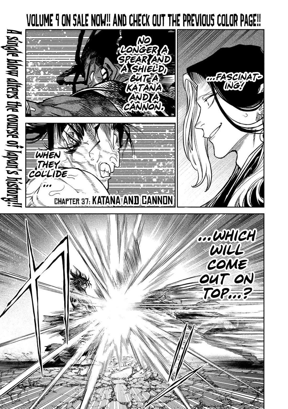 Tenkaichi - Nihon Saikyou Bugeisha Ketteisen Chapter 37 page 2 - Chapter 37: Katana and Cannon