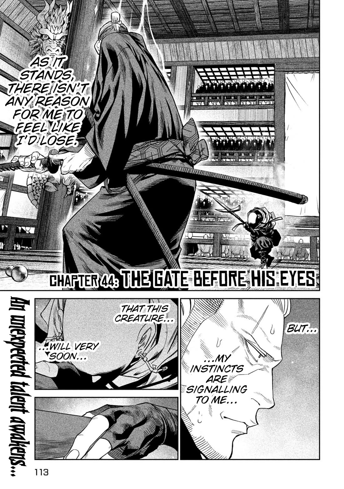 Tenkaichi - Nihon Saikyou Bugeisha Ketteisen Chapter 44 page 1 - Chapter 44: The Gate Before His Eyes