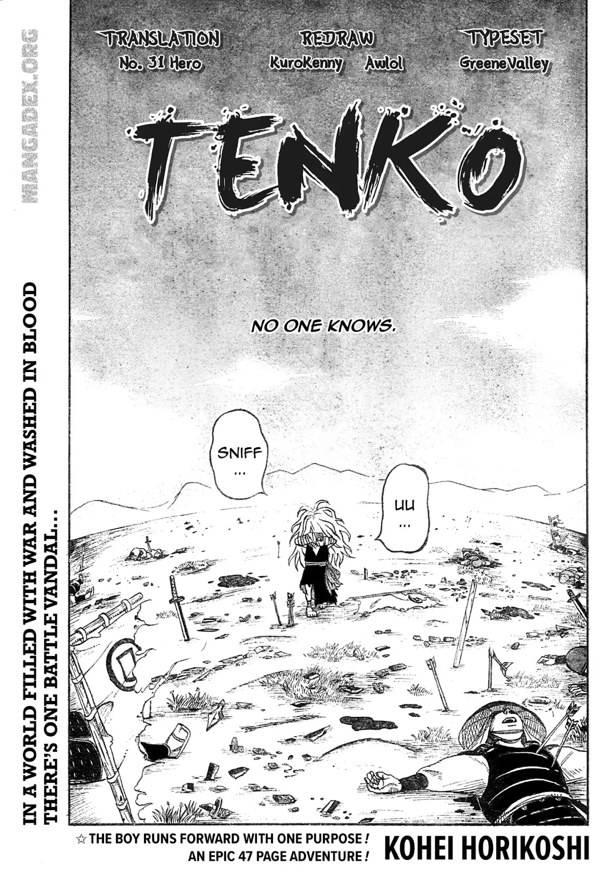 Tenko (Kouhei Horikoshi) Chapter 0 page 4 - Tenko: [END]