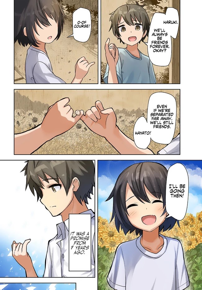 Tenkosaki: The Neat and Pretty Girl at My New School Is a Childhood Friend of Mine Who I Thought Was a Boy Chapter 1 page 4 - Chapter 1: Two Old Friends, Reunited