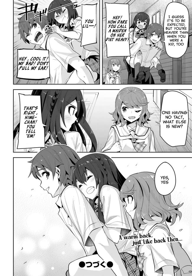 Tenkosaki: The Neat and Pretty Girl at My New School Is a Childhood Friend of Mine Who I Thought Was a Boy Chapter 15 page 30 - Chapter 15: A Dependable Back