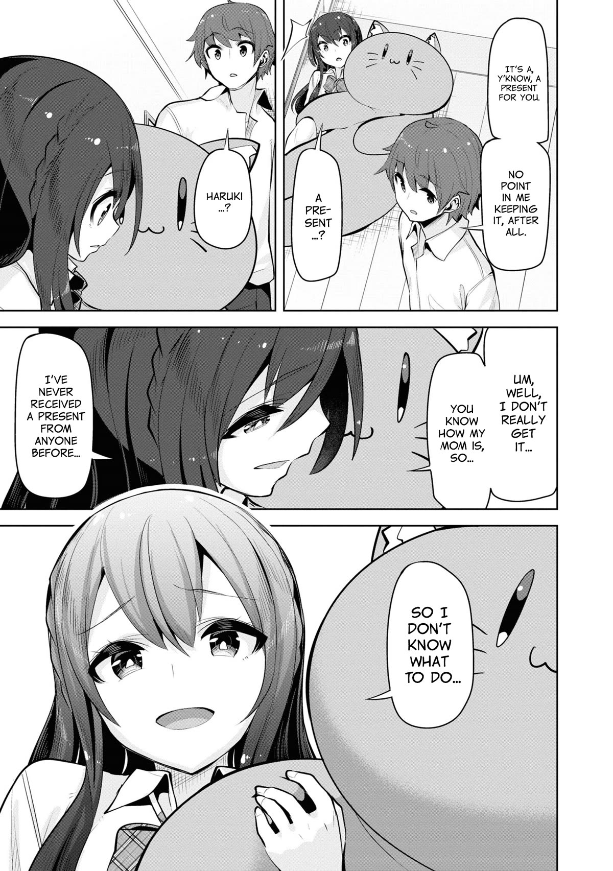 Tenkosaki: The Neat and Pretty Girl at My New School Is a Childhood Friend of Mine Who I Thought Was a Boy Chapter 21.5 page 5 - Chapter 21.5: A Present