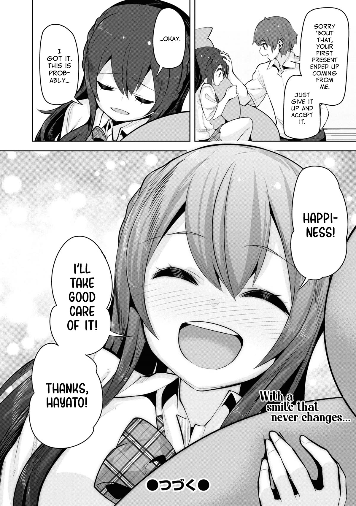 Tenkosaki: The Neat and Pretty Girl at My New School Is a Childhood Friend of Mine Who I Thought Was a Boy Chapter 21.5 page 6 - Chapter 21.5: A Present