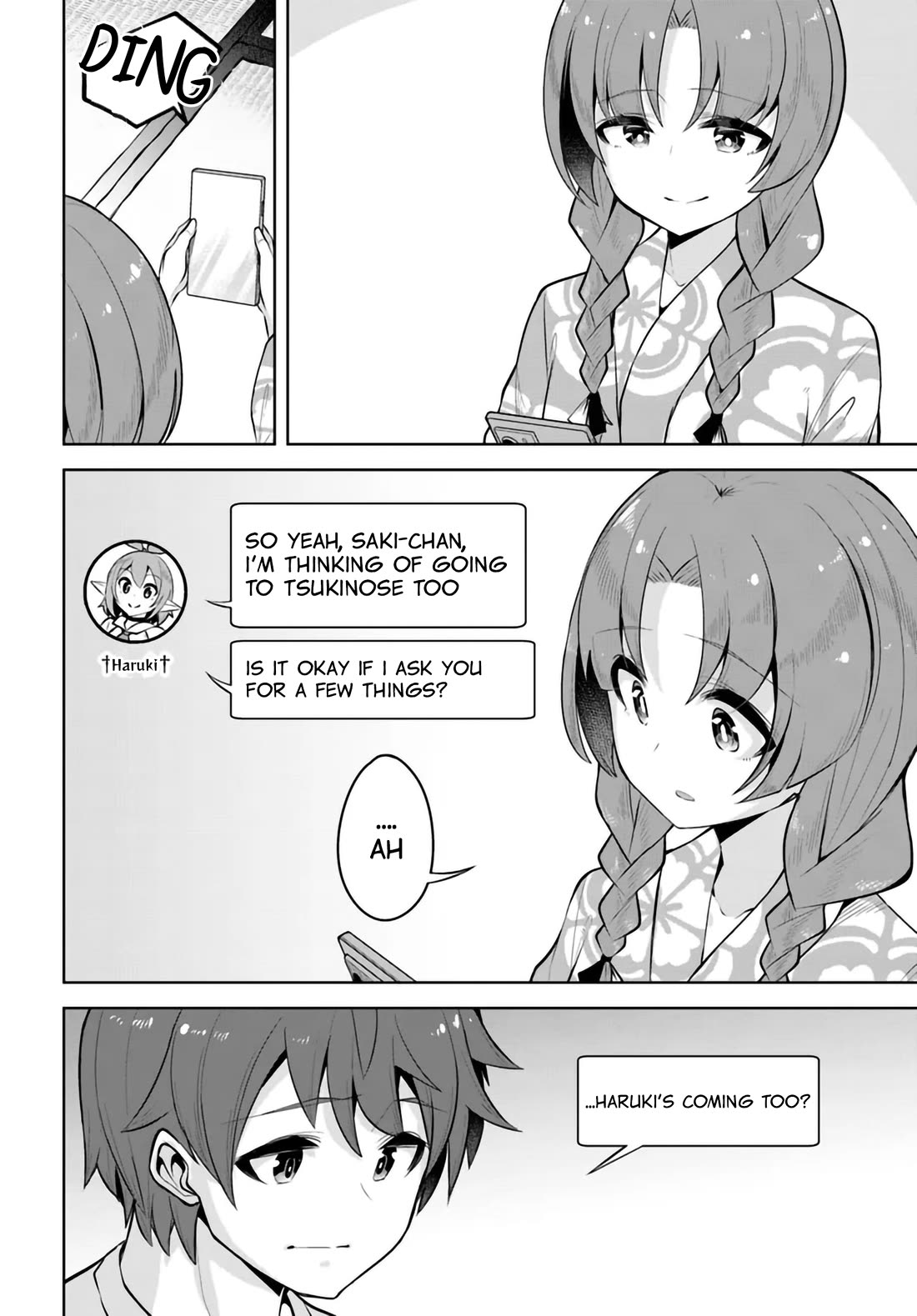 Tenkosaki: The Neat and Pretty Girl at My New School Is a Childhood Friend of Mine Who I Thought Was a Boy Chapter 28.5 page 10 - Chapter 28.5: Just Wish To The Moon And Sing