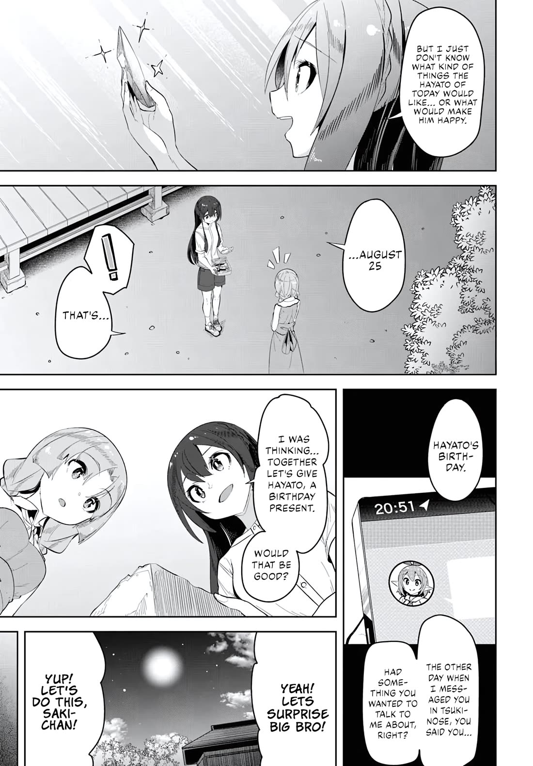 Tenkosaki: The Neat and Pretty Girl at My New School Is a Childhood Friend of Mine Who I Thought Was a Boy Chapter 34 page 8 - Chapter 34: Big Sister... What?