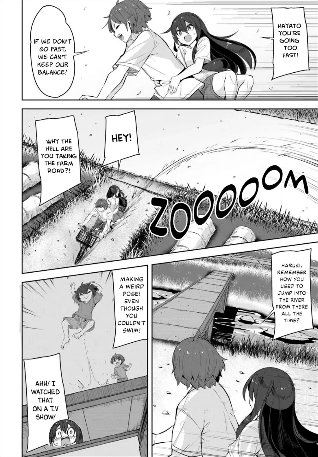 Tenkosaki: The Neat and Pretty Girl at My New School Is a Childhood Friend of Mine Who I Thought Was a Boy Chapter 35 page 18 - Chapter 35: Side-by-Side With That Back
