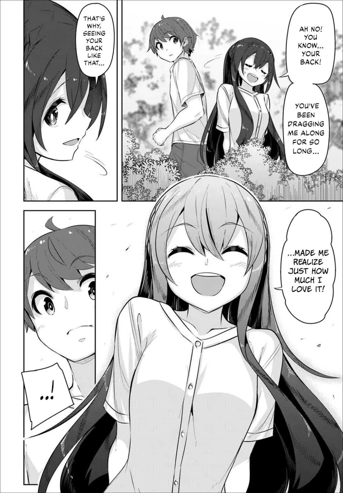 Tenkosaki: The Neat and Pretty Girl at My New School Is a Childhood Friend of Mine Who I Thought Was a Boy Chapter 35 page 28 - Chapter 35: Side-by-Side With That Back