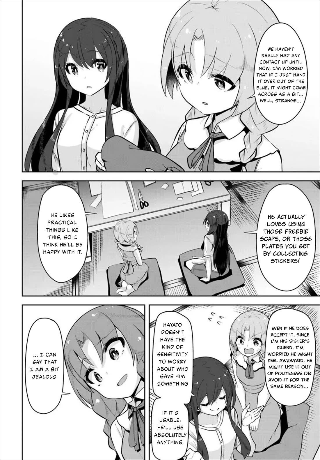 Tenkosaki: The Neat and Pretty Girl at My New School Is a Childhood Friend of Mine Who I Thought Was a Boy Chapter 35 page 6 - Chapter 35: Side-by-Side With That Back