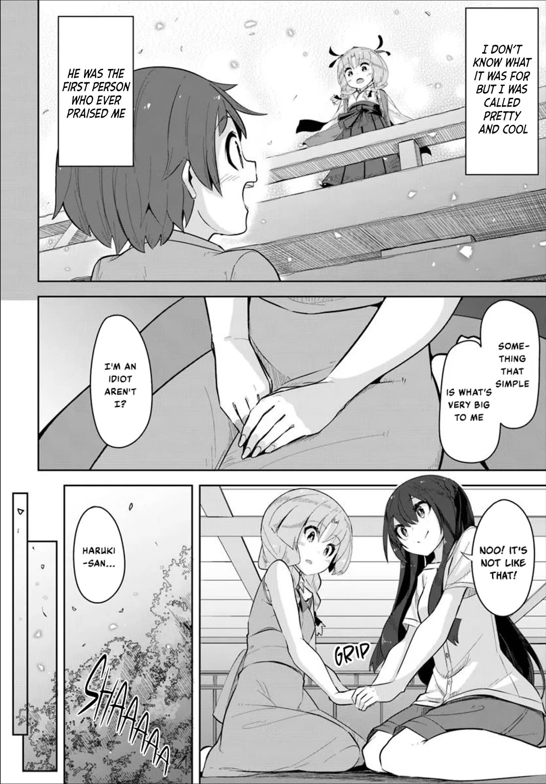 Tenkosaki: The Neat and Pretty Girl at My New School Is a Childhood Friend of Mine Who I Thought Was a Boy Chapter 35 page 8 - Chapter 35: Side-by-Side With That Back