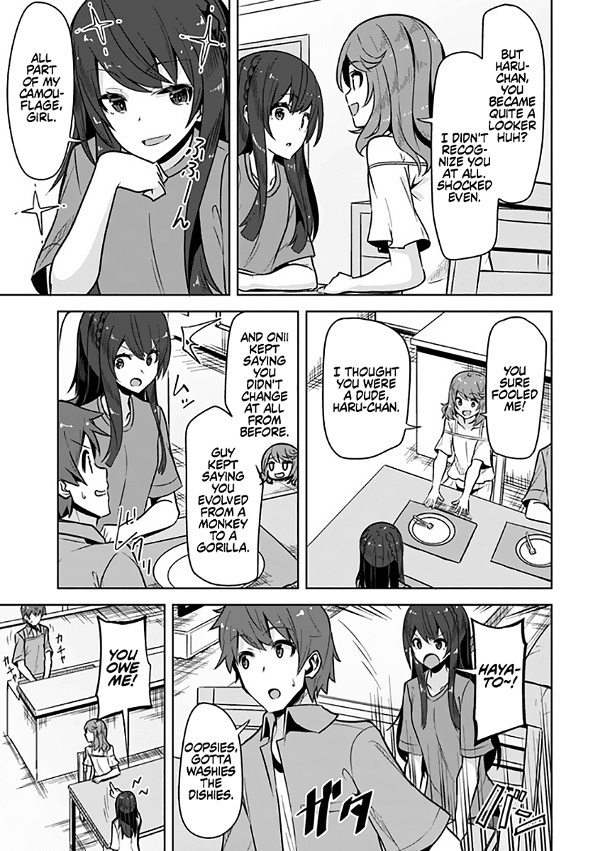 Tenkosaki: The Neat and Pretty Girl at My New School Is a Childhood Friend of Mine Who I Thought Was a Boy Chapter 6 page 12 - Chapter 6: Got Cheeky