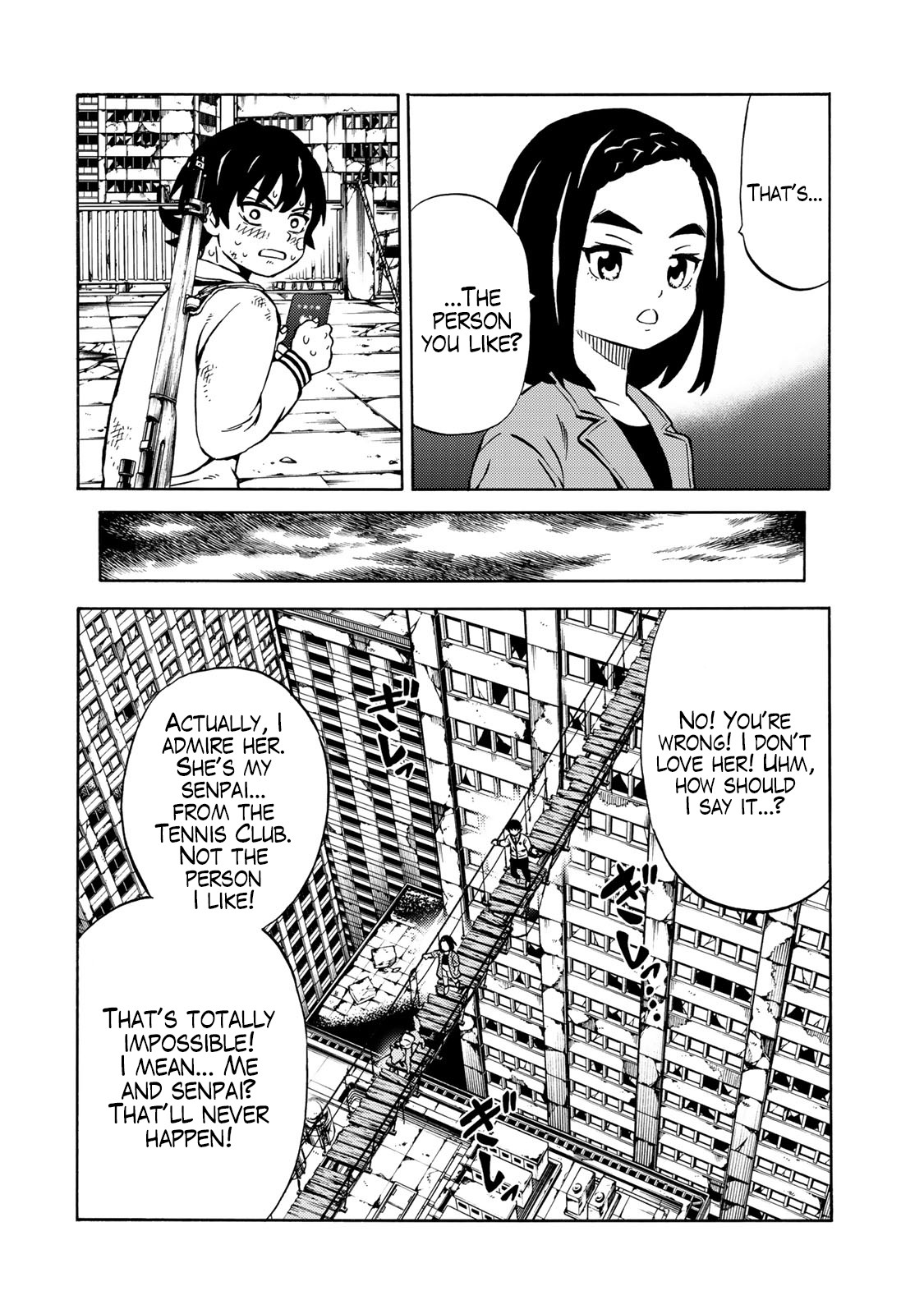 Tenkuu Shinpan Arrive Chapter 10 page 12 - Chapter 10: What are you looking at?