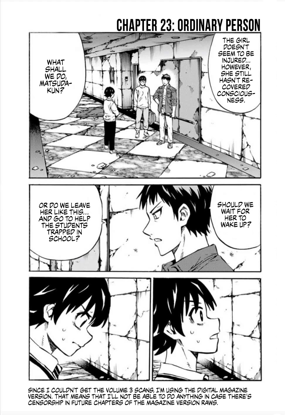 Tenkuu Shinpan Arrive Chapter 23 page 1 - Chapter 23: Ordinary person