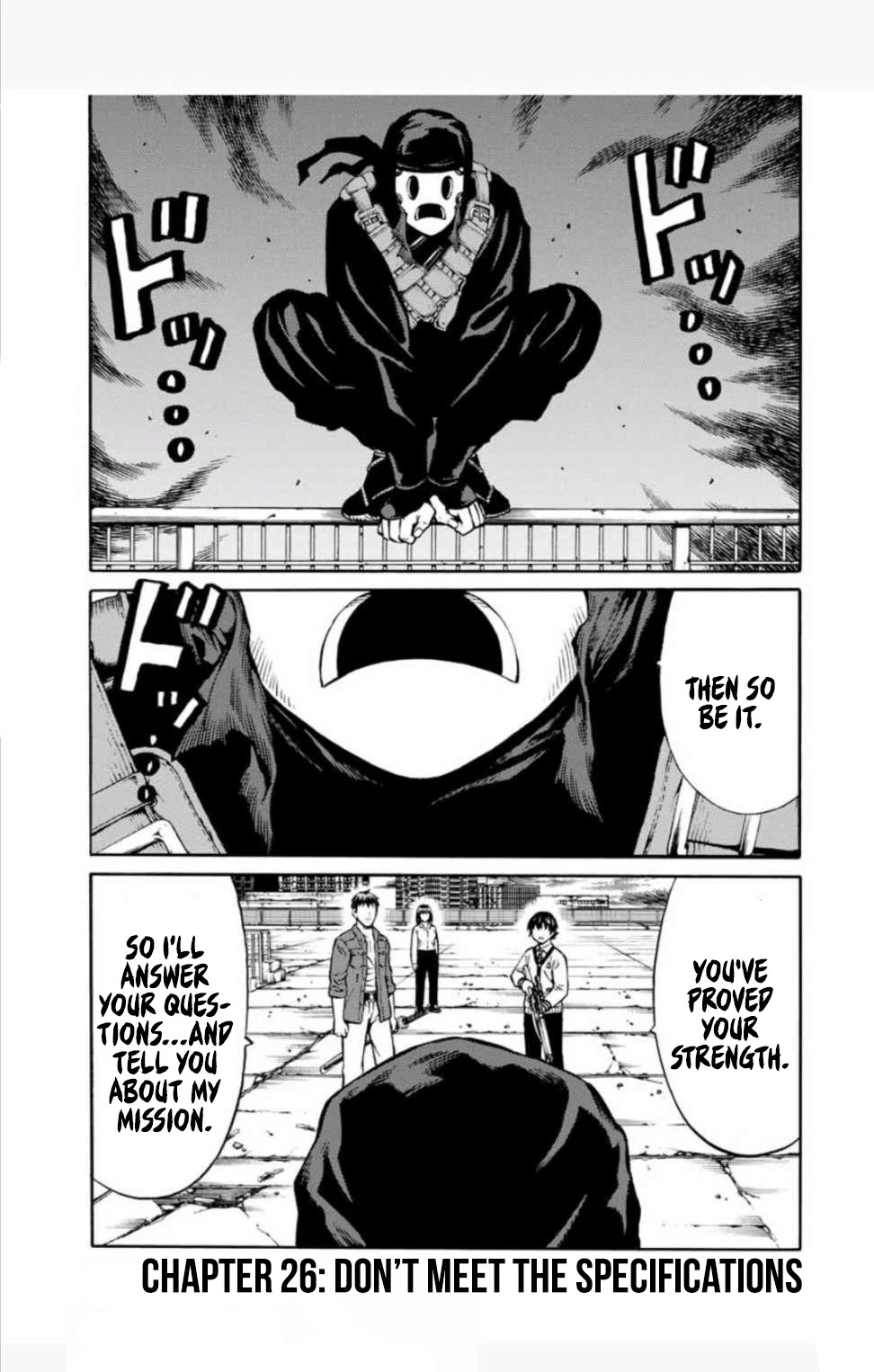 Tenkuu Shinpan Arrive Chapter 26 page 1 - Chapter 26: Don't meet the specifications