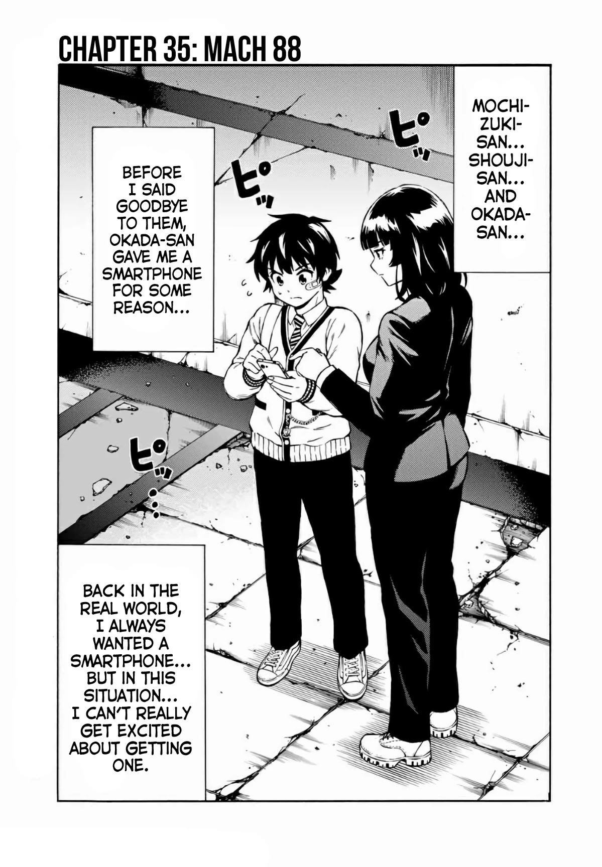 Tenkuu Shinpan Arrive Chapter 35 page 1 - Chapter 35: Mach 88
