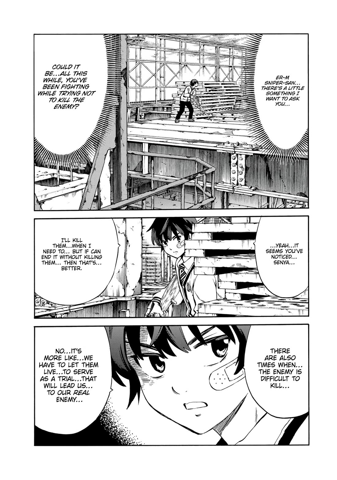 Tenkuu Shinpan Arrive Chapter 49 page 6 - Chapter 49: The Message Only I Can Hear