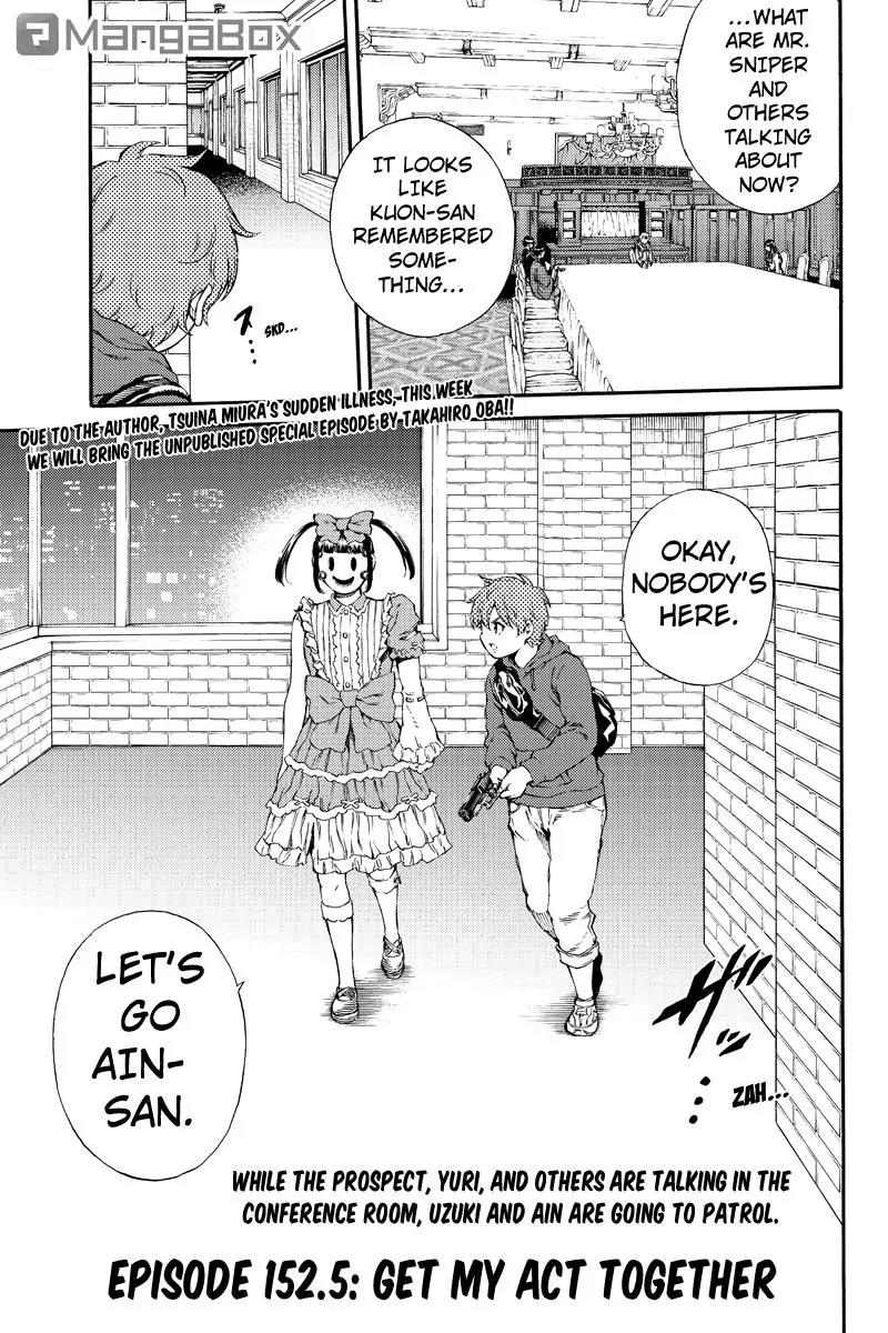 Tenkuu Shinpan Chapter 152.5 page 1 - Chapter 152.5: Get My Act Together
