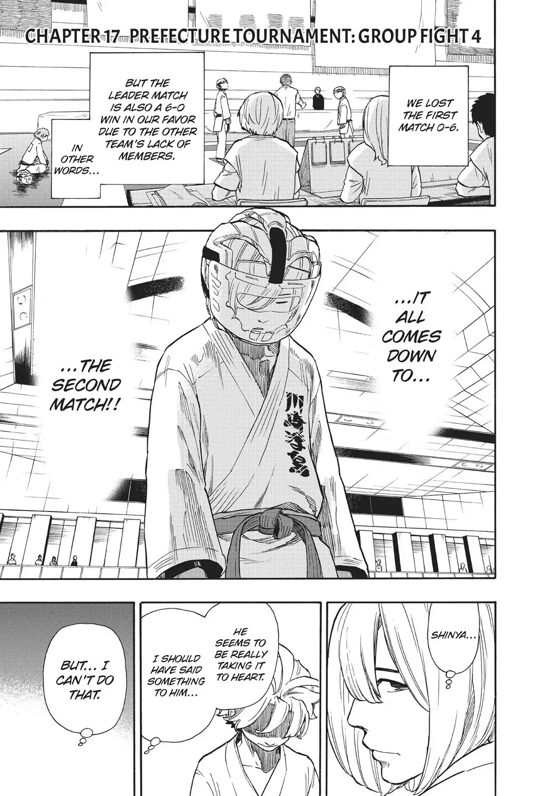 Tenohira no Netsu wo Chapter 17 page 1 - Chapter 17: Prefecture Tournament: Group Fight 4
