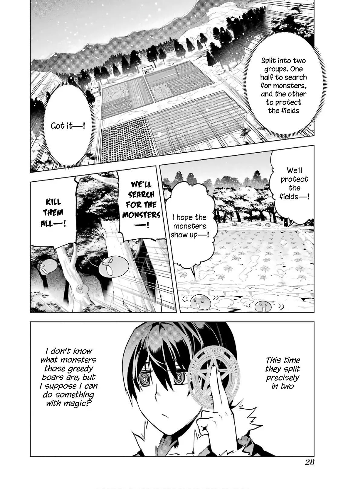 Tensei Kenja no Isekai Raifu ~Daini no Shokugyo wo Ete, Sekai Saikyou ni Narimashita~ Chapter 13 page 28 - Chapter 13: The Slimes Got Enraged